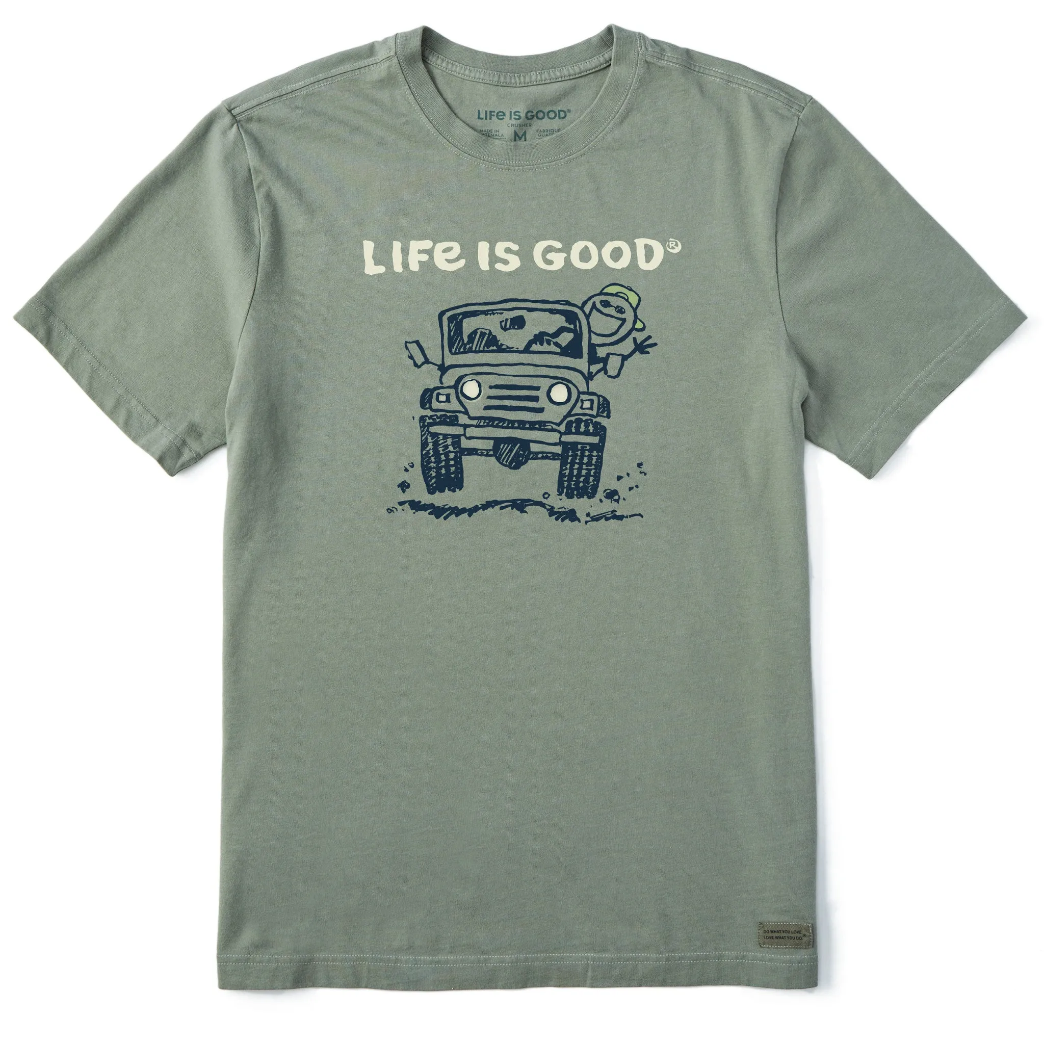 Layered Hem Design Practical Comfort Men's Jake 4x4 Short Sleeve Tee