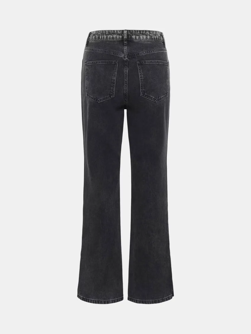 Non Toxic Textile Certified Beach Day Breathable ZuvaGZ Jeans Dark Grey Washed