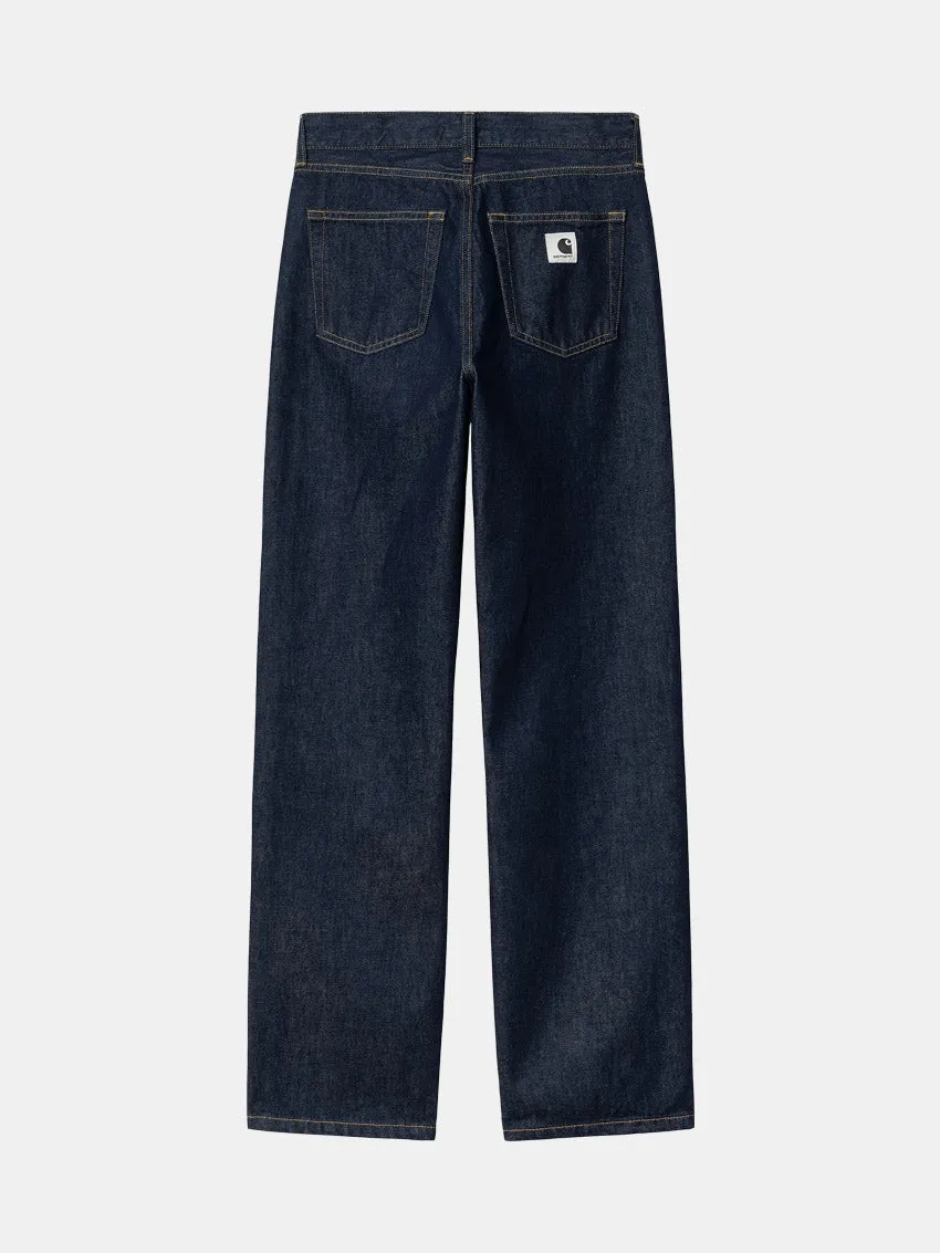 W Noxon Jeans Blue Rinsed Perfect Length Design Modern Minimalist Rainy Day