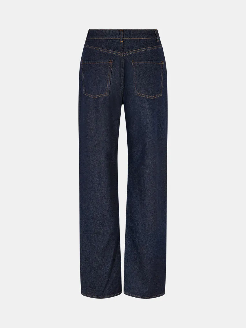 Enbree Jeans Dark Blue Rinse Breathable Denim