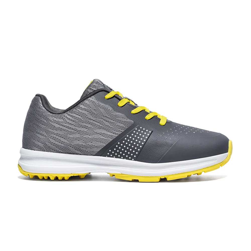 Water Resistant All Season Ask Echo MX515 Men's Breathable Spikeless Golf Shoes /  Yellow