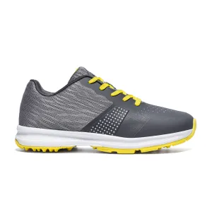 Water Resistant All Season Ask Echo MX515 Men's Breathable Spikeless Golf Shoes /  Yellow