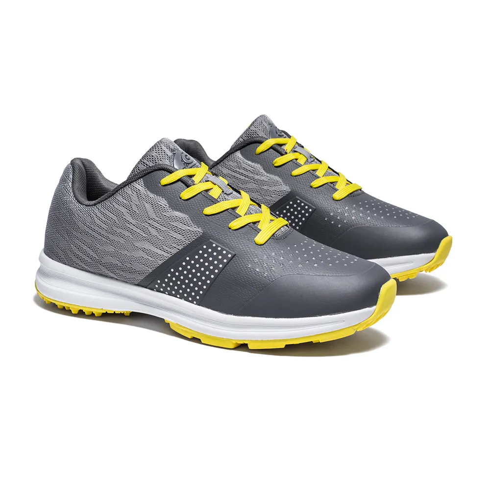 Ask Echo MX515 Men's Breathable Spikeless Golf Shoes /  Yellow Pro Wear Shock Absorb
