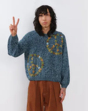 Bulb Knit Jumper - Indigo Peace StaticFree Material Multi purpose design