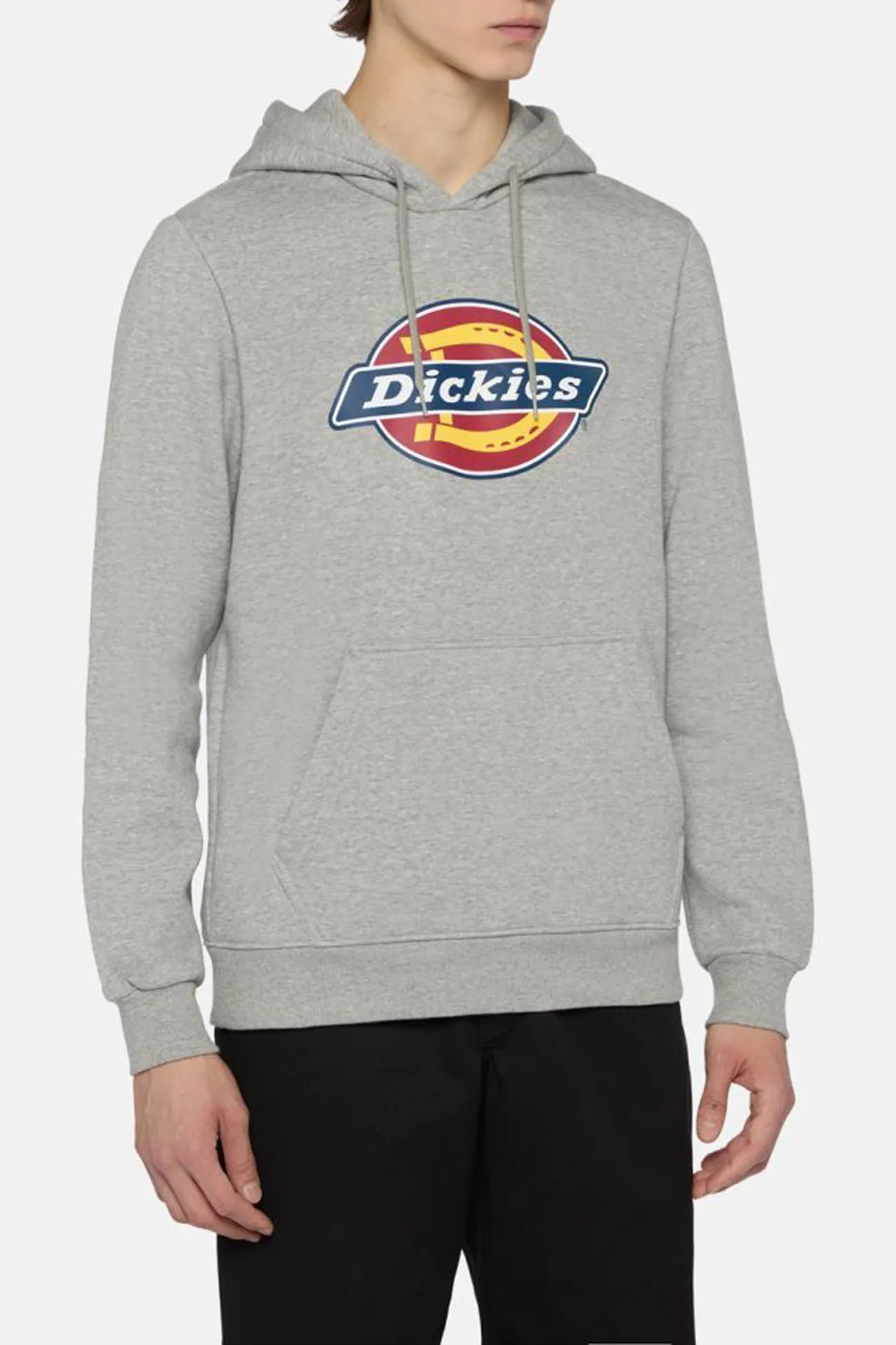 Icon Logo Hoodie Grey Melange Travel Minimal great for presents