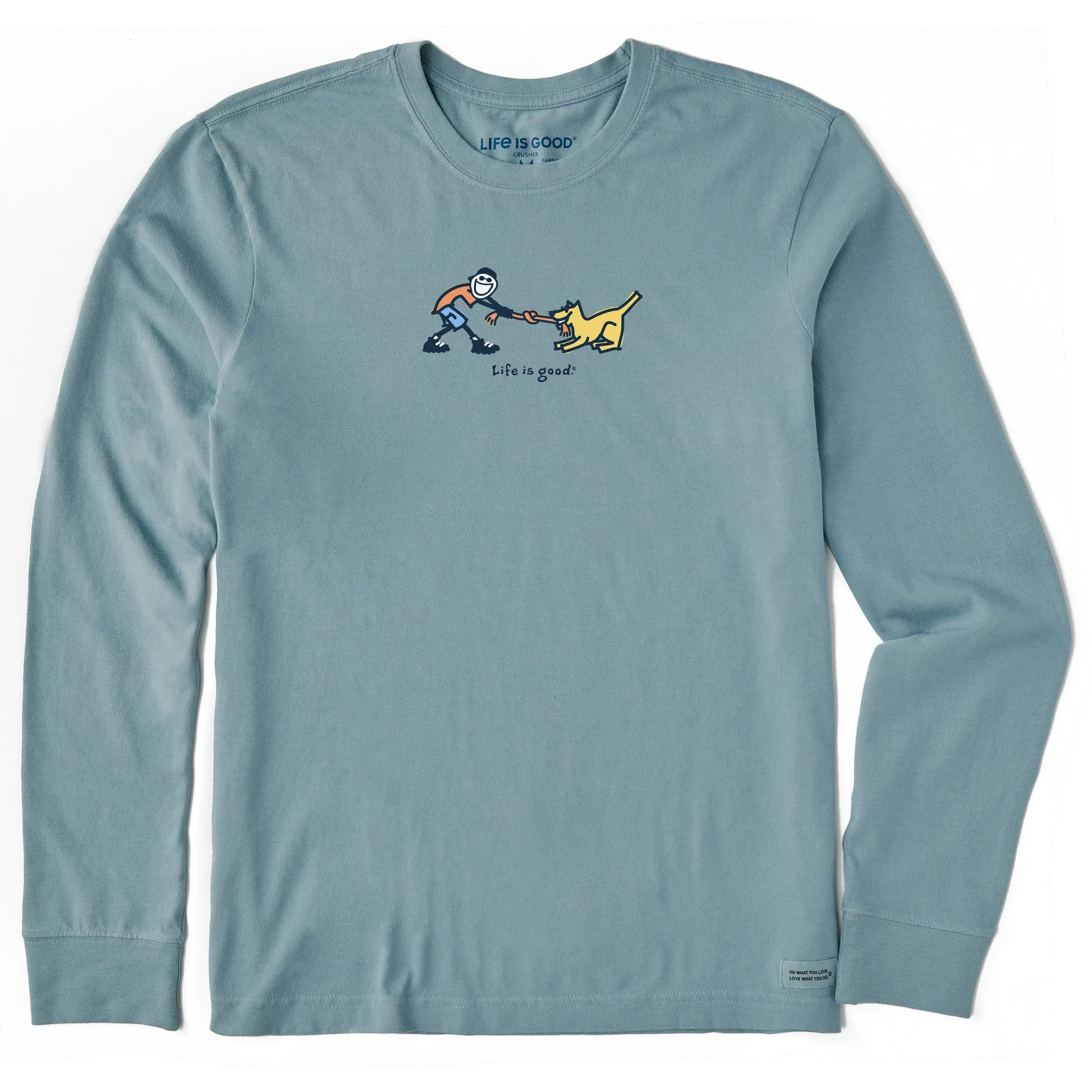 Men's Jake & Rocket Tug of War Long Sleeve Crusher Tee Lightweight Comfort