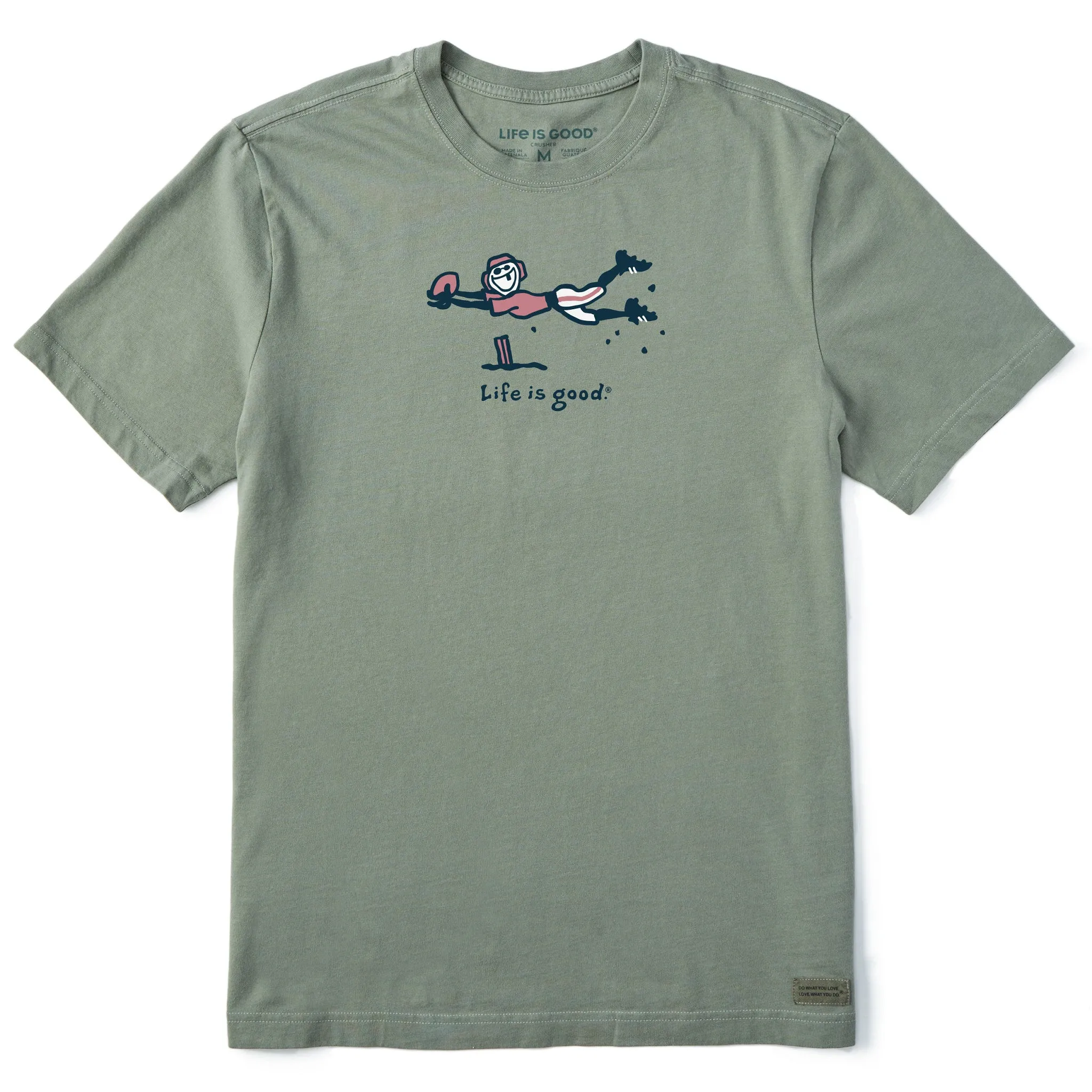 Men's Jake Football Flay Short Sleeve Tee Performance Stretch Classic Trend Look