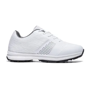 Foot Support Ask Echo MX515 Men's Breathable Spikeless Golf Shoes /  White