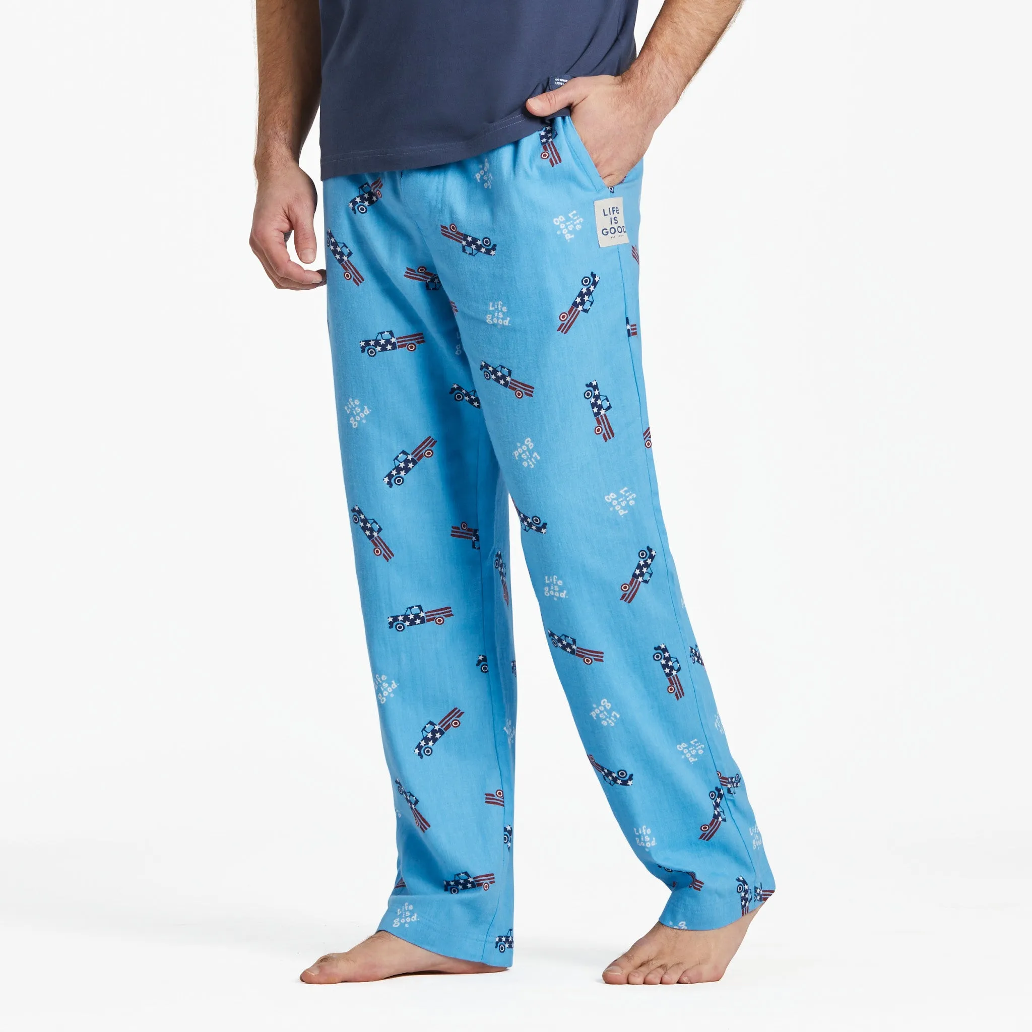 All Daywear Men's USA Truck Pattern Classic Sleep Pant