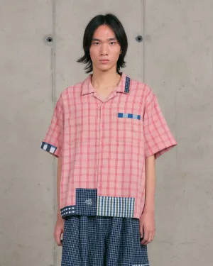 PA Shirt SS - Pink Picnic Handloom Comfortable Style Sporty and Stylish