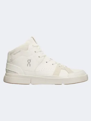 On The Roger Clubhouse Men Tennis Shoes White/Sand Fur Trim