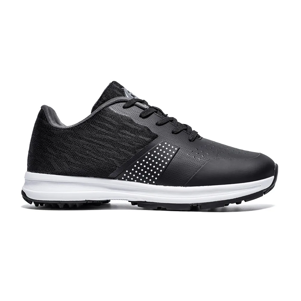 Anti Fatigue Technology Speed Performance Ask Echo MX515 Men's Breathable Spikeless Golf Shoes /  Black
