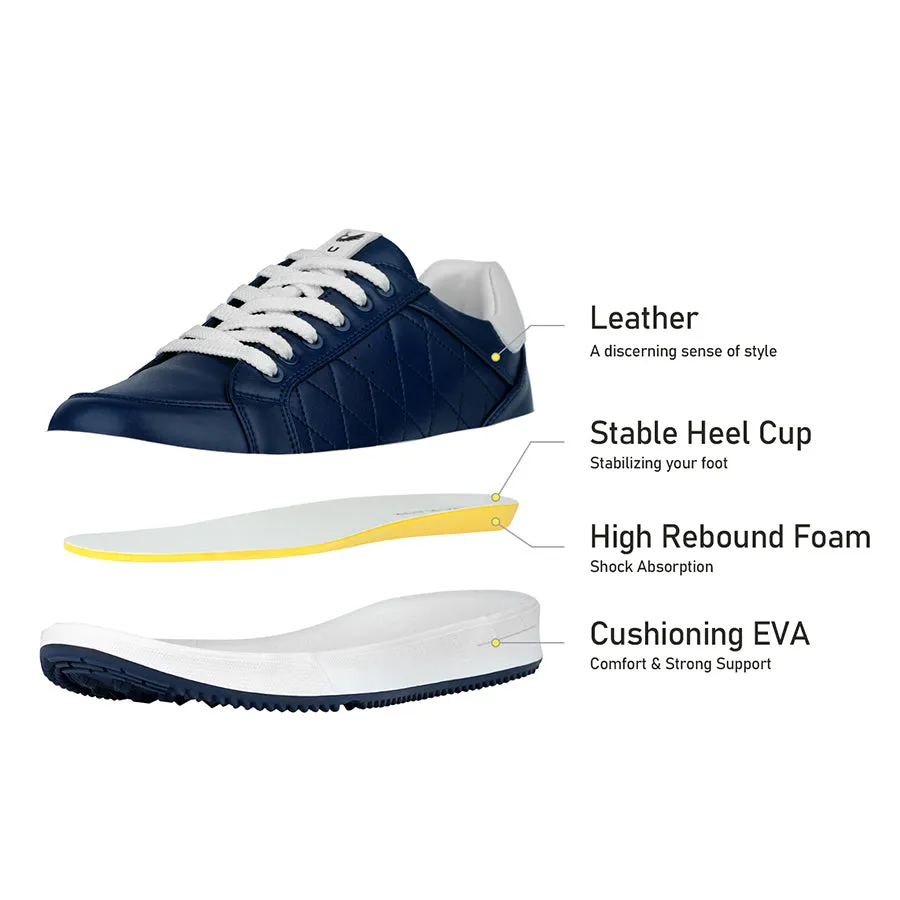 Stable base Ask Echo G2 Men's Professional Leather Golf Shoes  / Blue