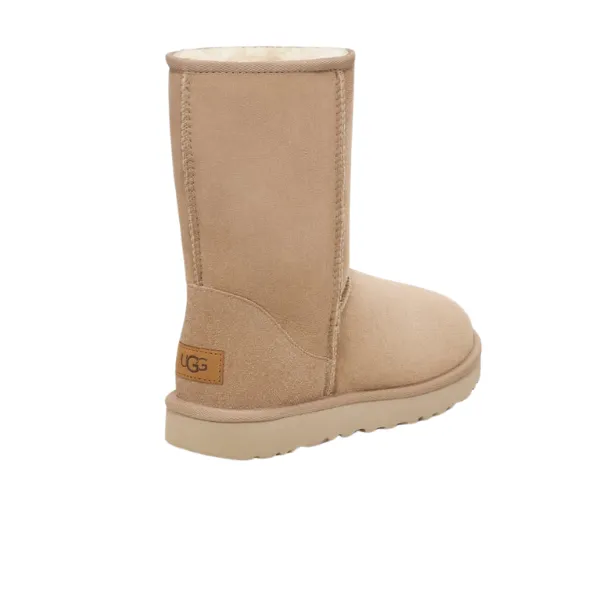 UGG Women's Classic Short II Boots Sand Slip On Convenience Feather Light Outdoor Trek