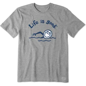 Comfortable Stretch Men's Jake Swim Short Sleeve Crusher Tee