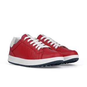 Ask Echo G2 Men's Professional Leather Golf Shoes / Red Low Impact Sporty Base