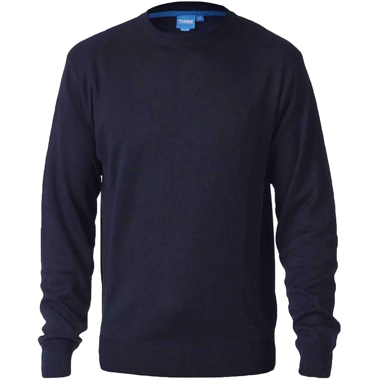 zippered D555 Mens Adkin Big & Tall Kingsize Crew Neck Sweater
