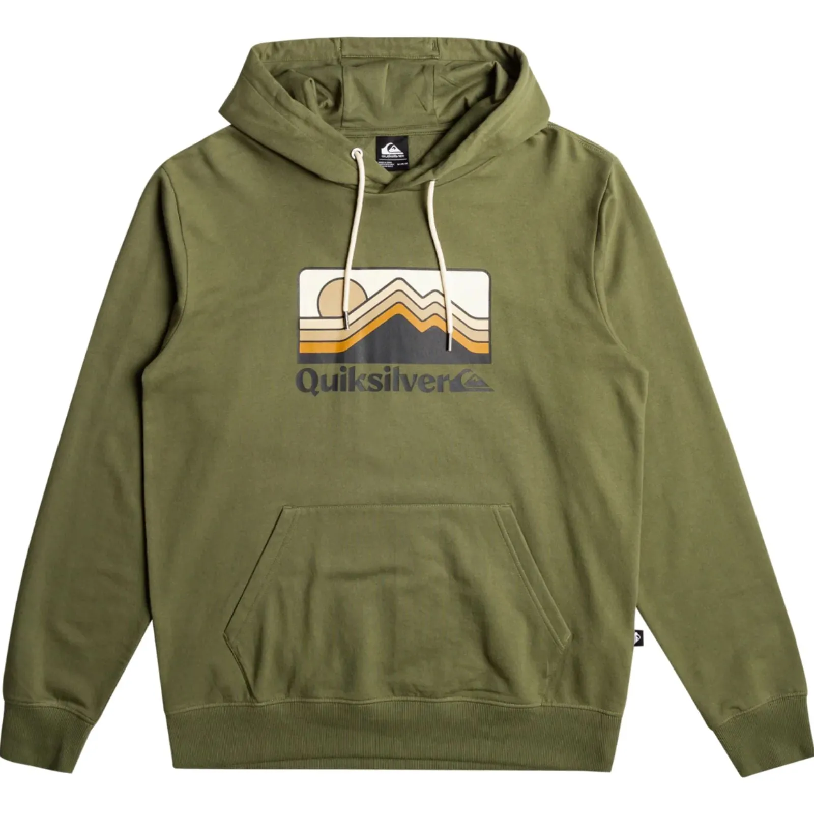 Quiksilver Mens Gradient Mountains Hoodie Pullover Sporty Style