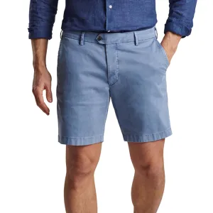 Smooth Fit Cool Design Peter Millar Concorde Garment-Dyed Golf Short - Blue Casa