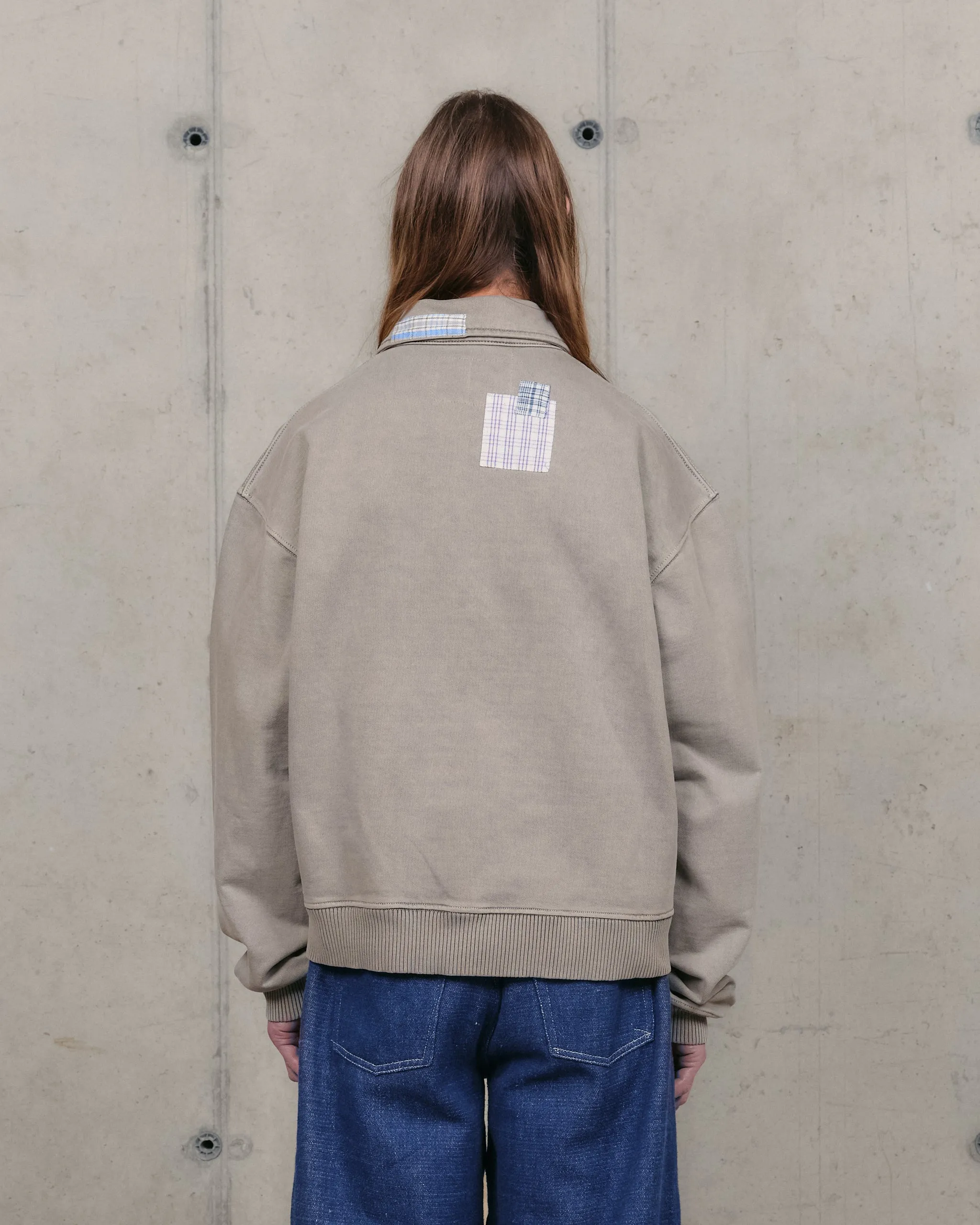 Essential Clothing Relaxed Apparel Geo Pullover - Grey Picnic