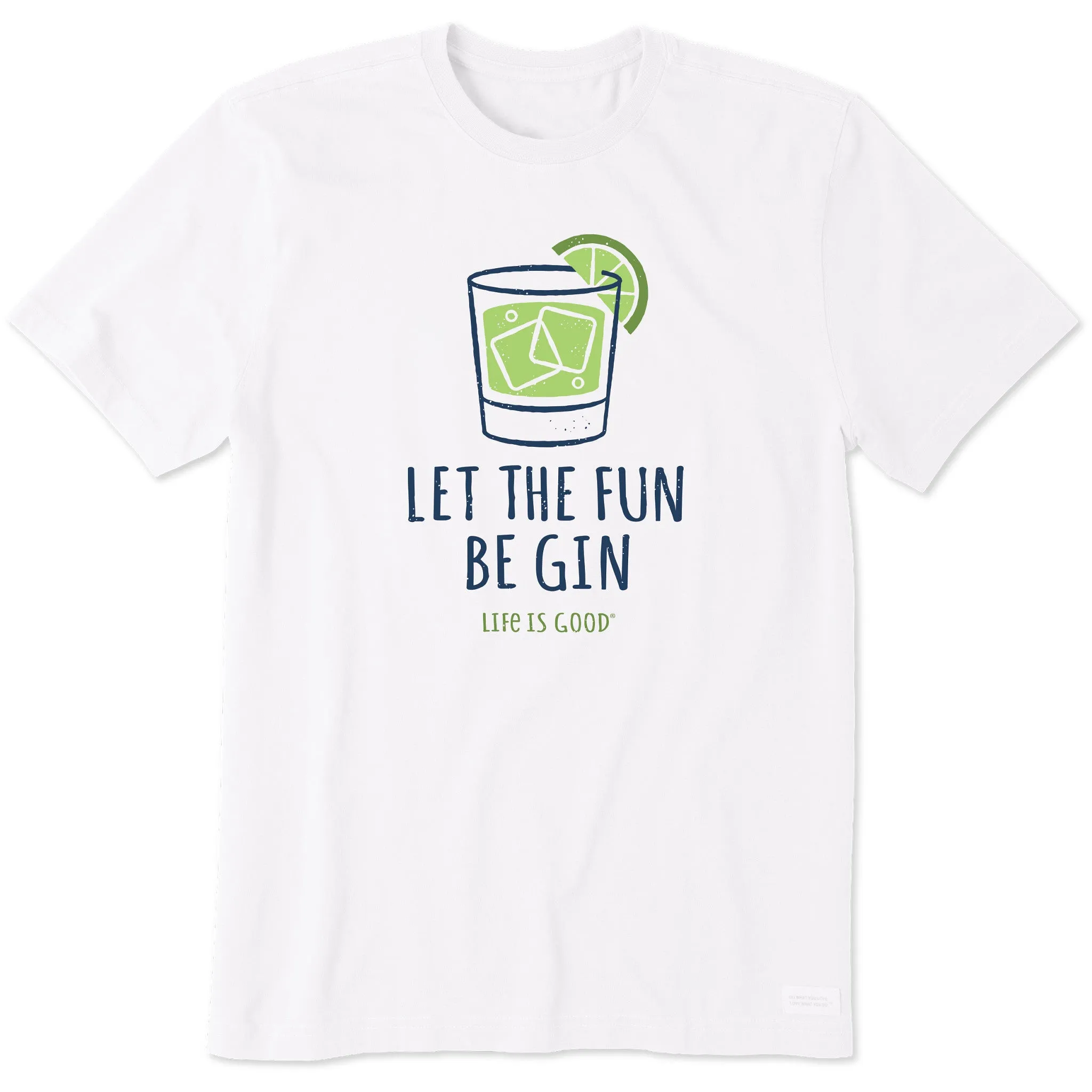 FlexibleCollarOptions Sport Flex Fit Men's Let the Fun Be Gin Short Sleeve Tee