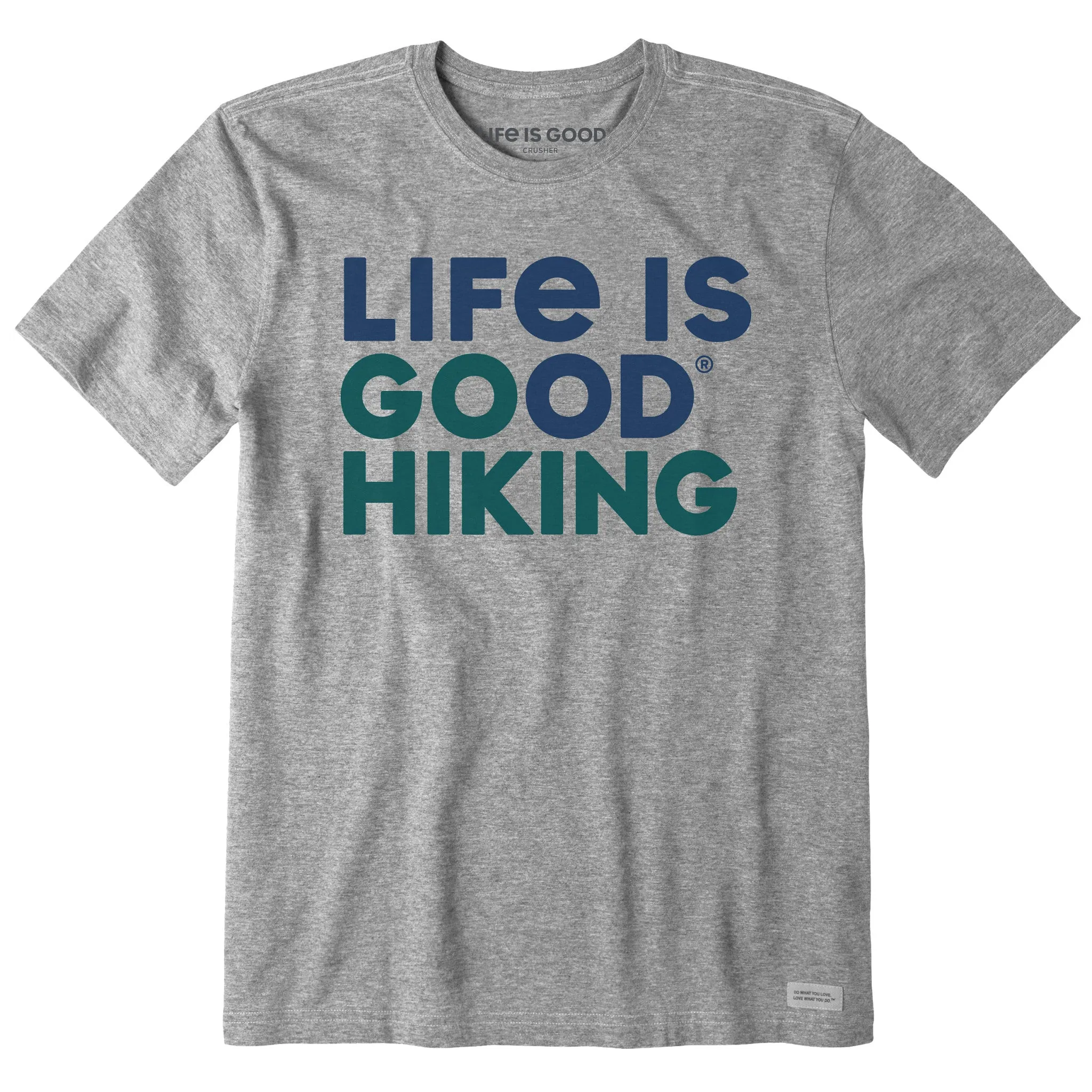 Men's Life is Good Go Hiking Short Sleeve Crusher Tee Everyday Look Wear