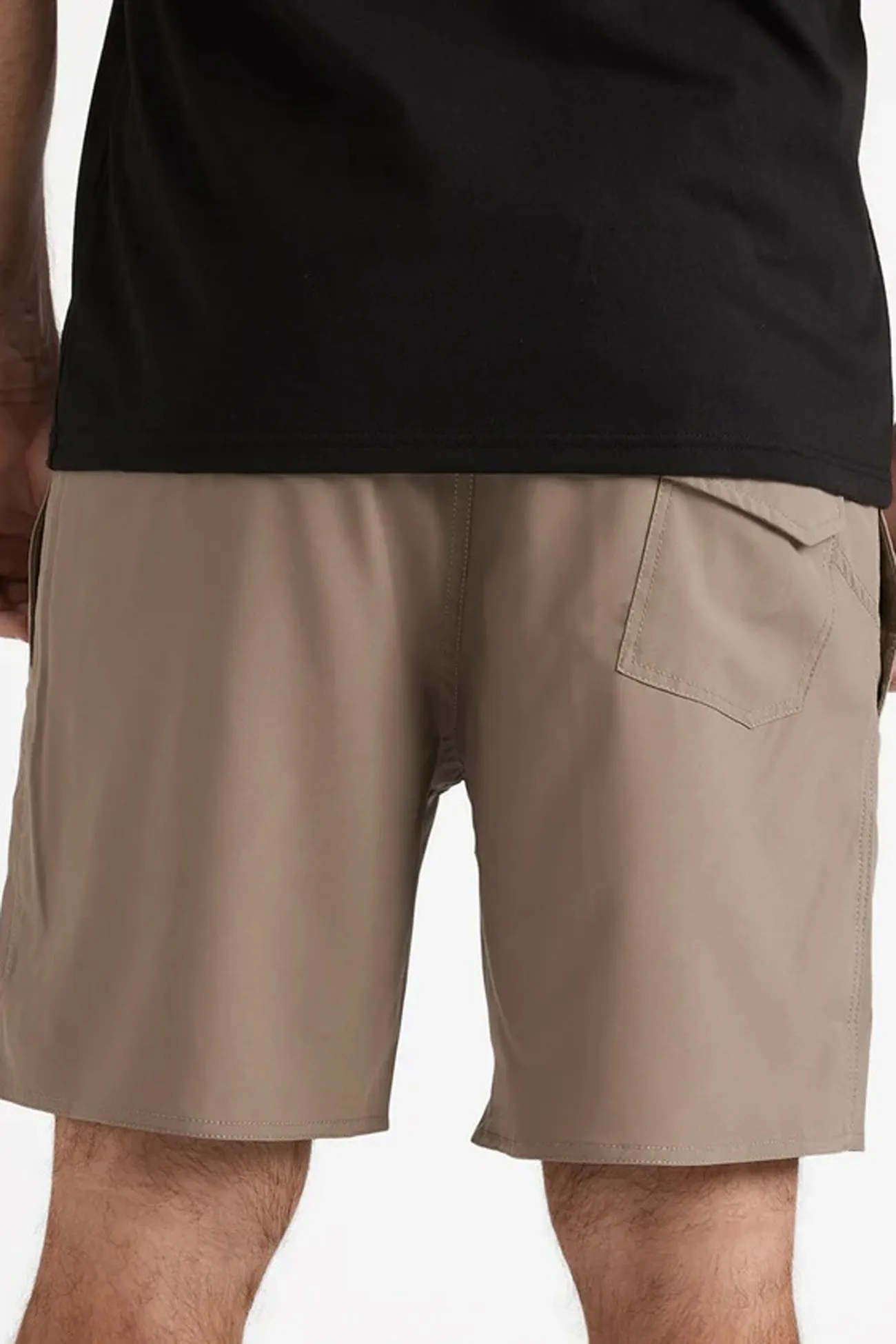 Sparklestone Elastic Waist Short Brindle Tailored Fit