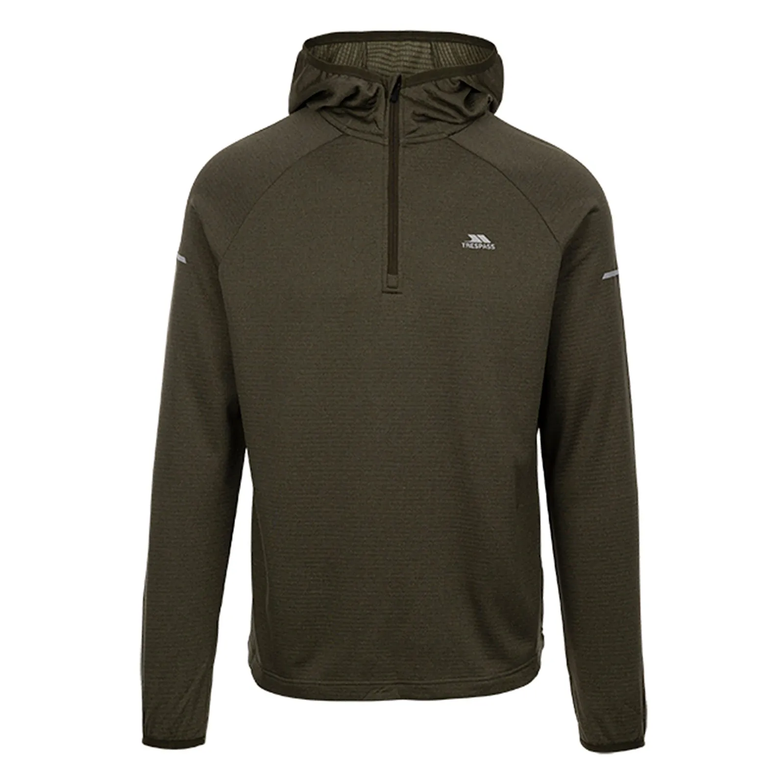 Trespass Mens Montgo 1/4 Zip Hoodie Basic Wear Winter Wear