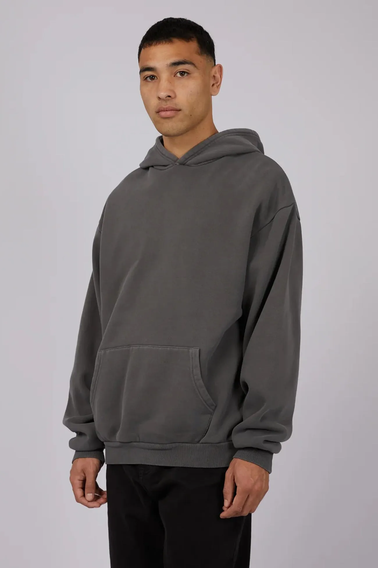 Adult Size Box Hoodie Coal