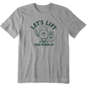 Men's Lift Each other Up Short Sleeve Tee Casual Layering Wear Personalized