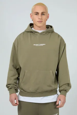 Essential Theory Hoodie Khaki suitable for holidays