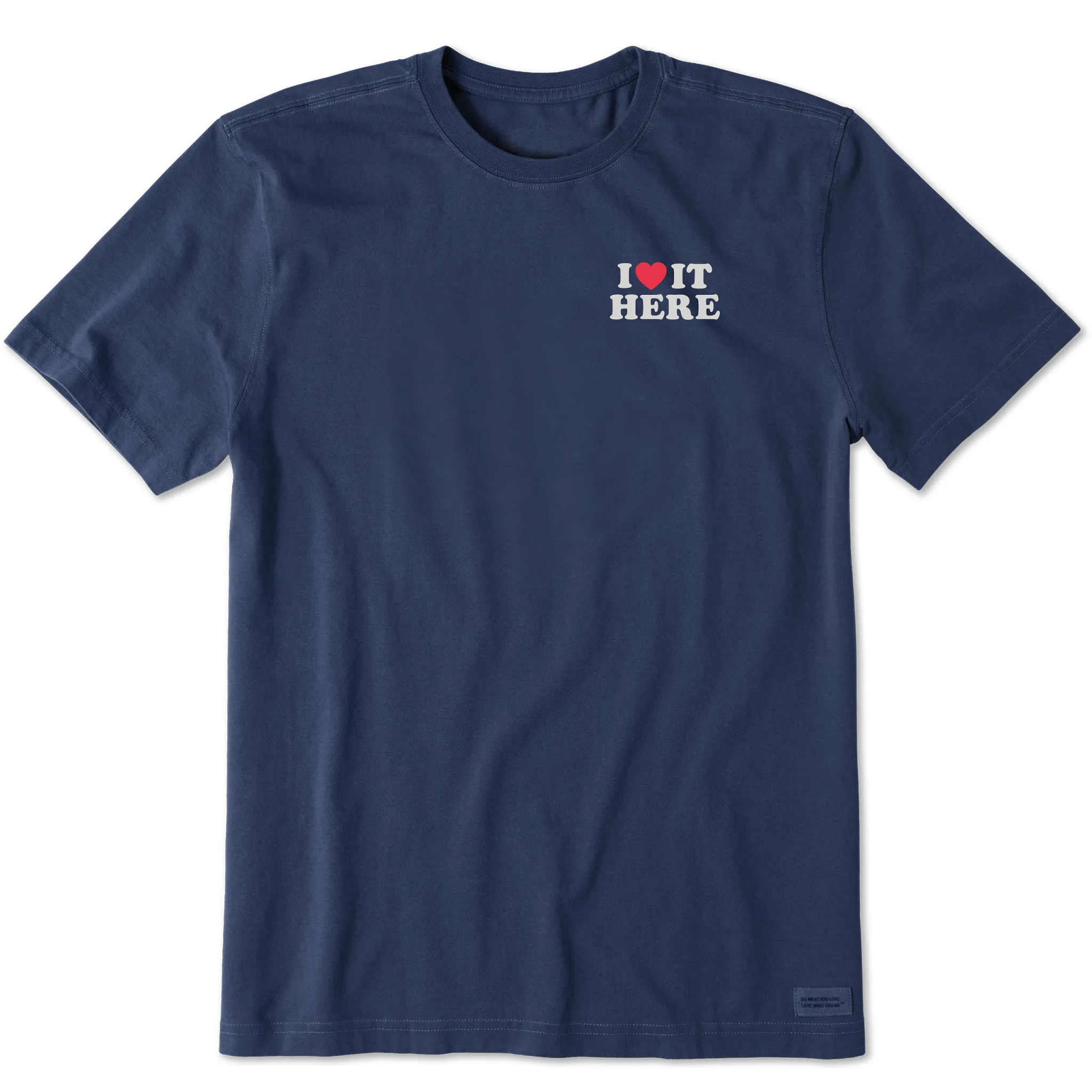 Urban Style V neck style Men's I Love it Here Short Sleeve Tee