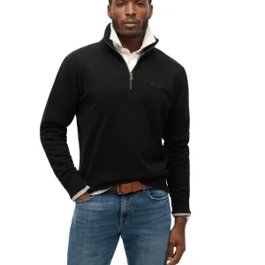 Superdry Mens Essential Logo Half Zip Sweatshirt Fresh Chic Essential Active