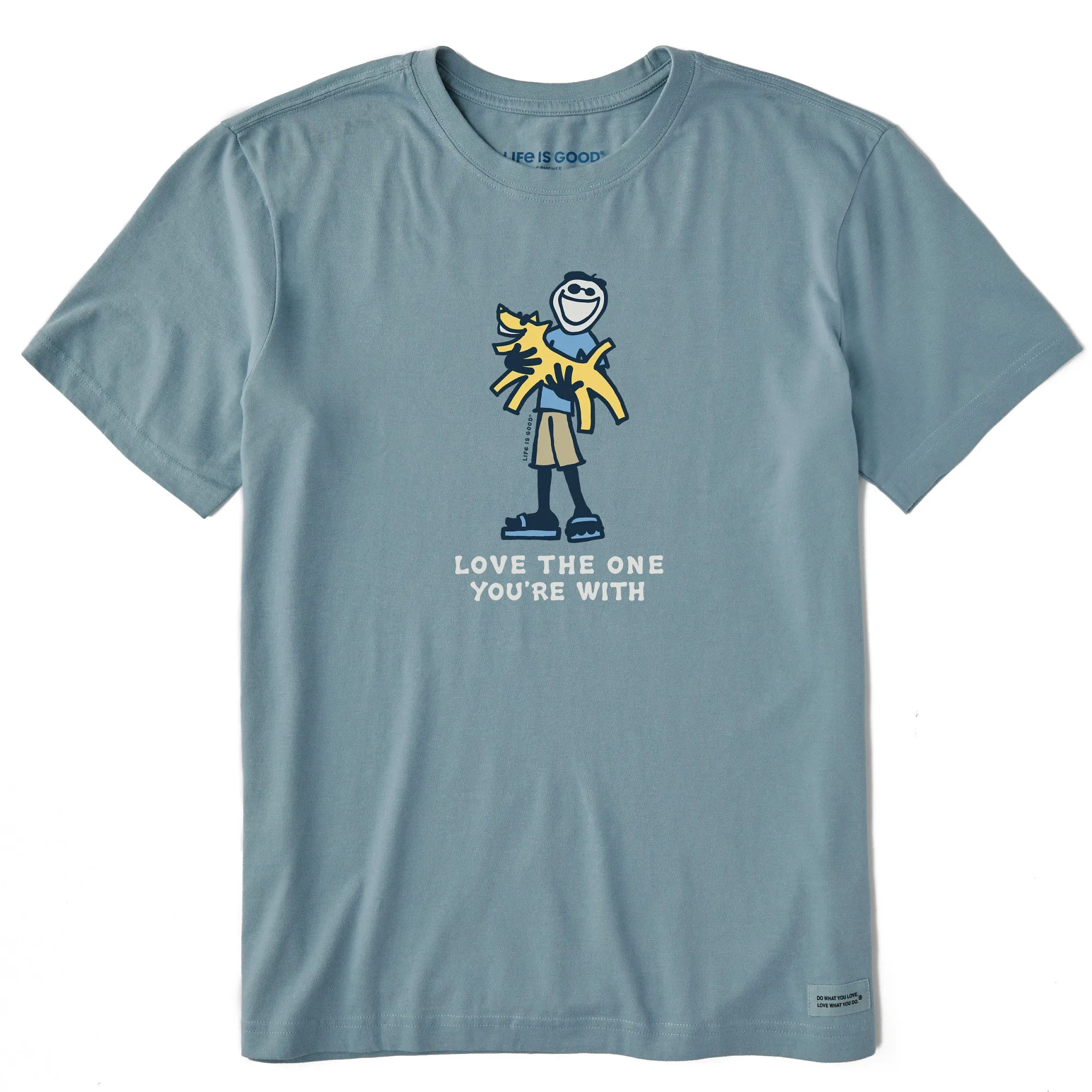 Versatile Fit Men's Jake and Rocket Love the One You're With Short Sleeve Crusher Tee