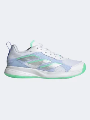 Adidas Avaflash Low Women Tennis Shoes White/Multi Cushioned Base Work Commute