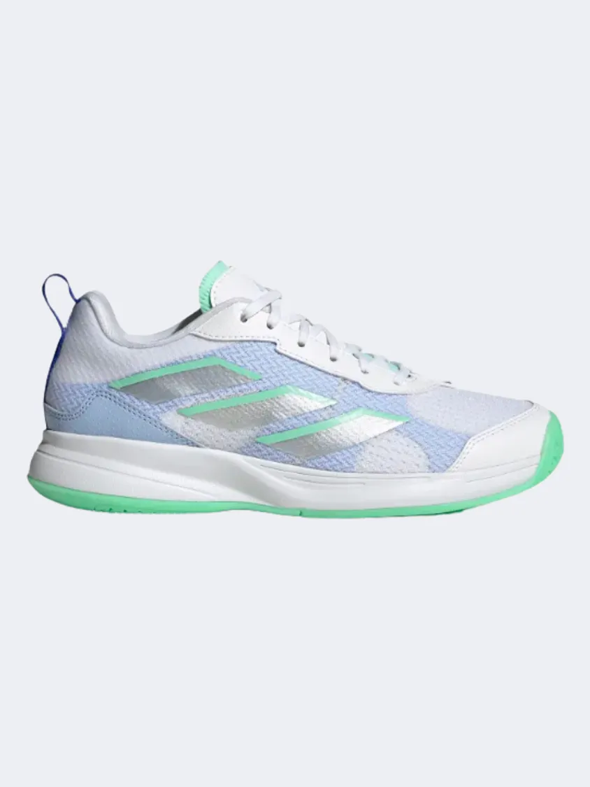 Adidas Avaflash Low Women Tennis Shoes White/Multi Anatomical Toe Shape Fitness Vibe