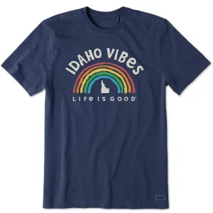 Basic Layering Men's Idaho Rainbow Vibes Short Sleeve Crusher Tee