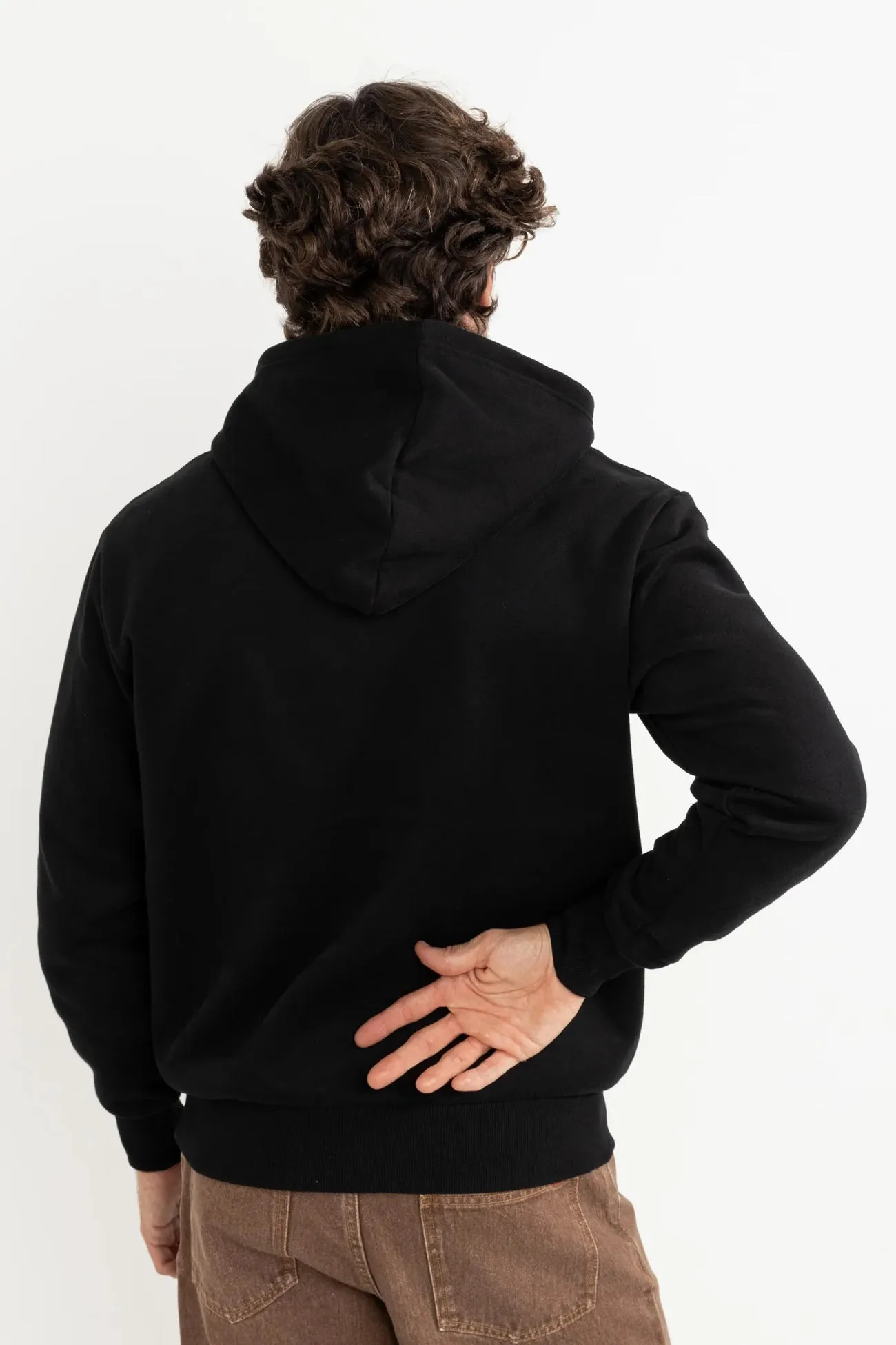 Grange Fleece Hood Black product skiing suitable agility Smart Fashion