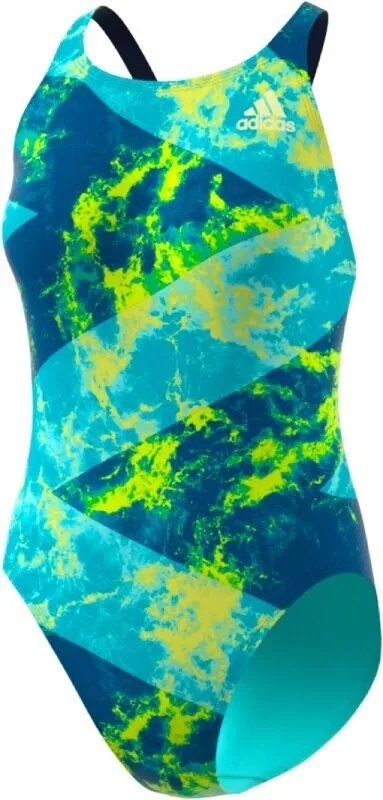 Women's Performance Swim Allover Print SS Yellow/ Ice Yellow/ Icey Blue Winter Warmth Durable