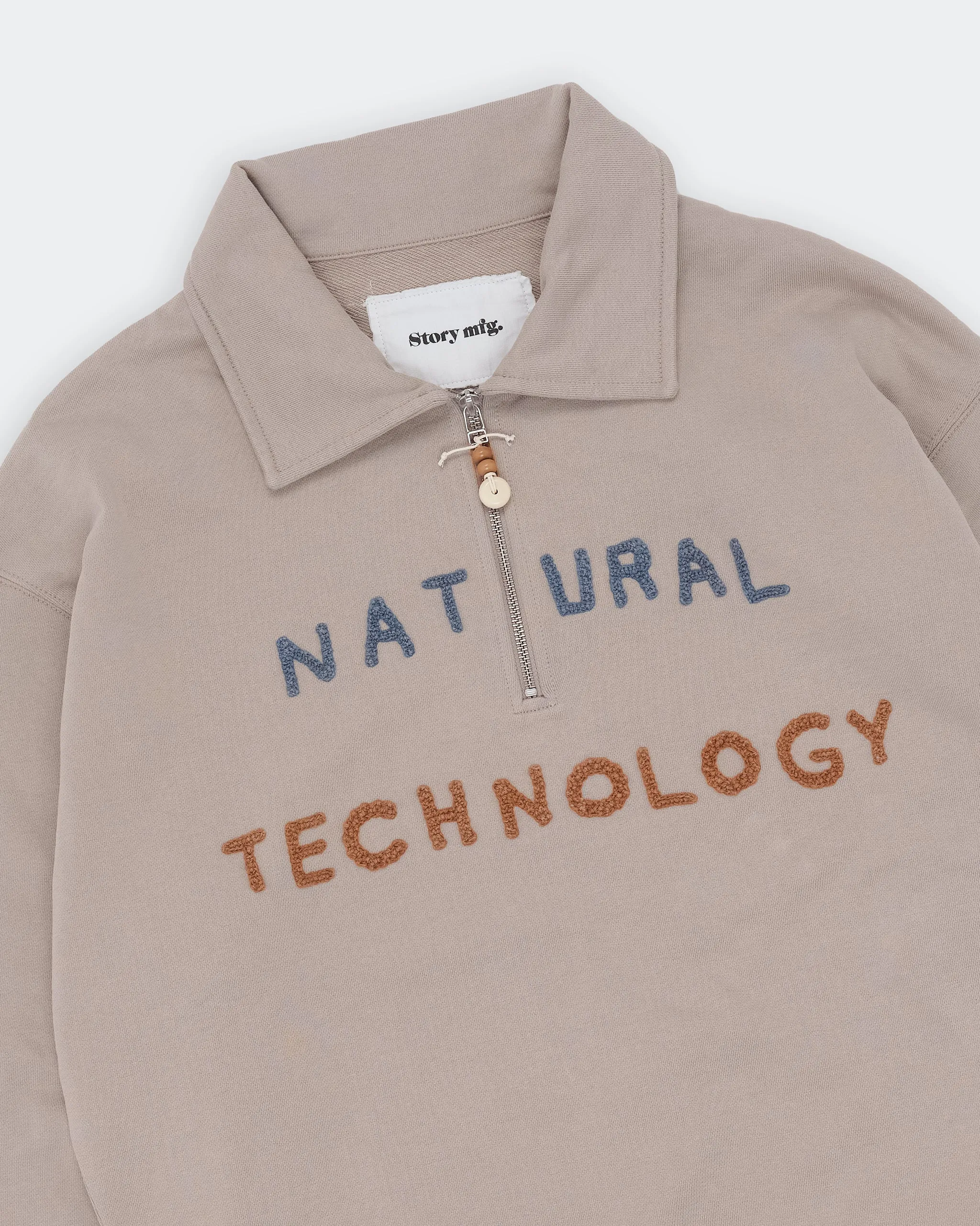 appropriate for sports Tall Fit Geo Pullover - Soft Grey