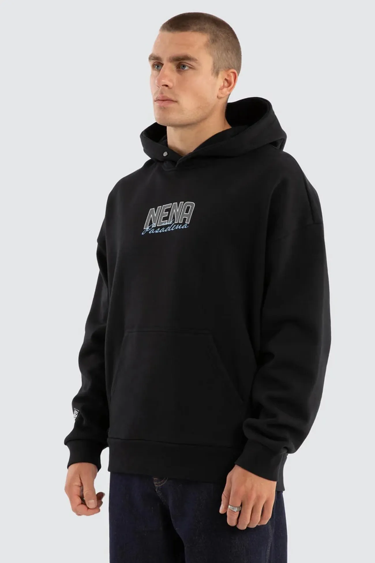 Contained Relaxed Hoodie Anthracite Black product customization