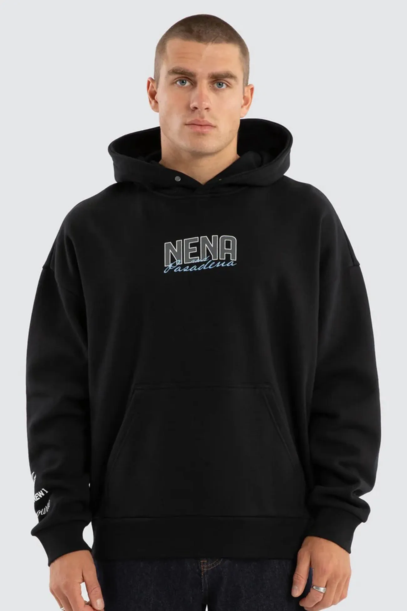 Sustainable Contained Relaxed Hoodie Anthracite Black
