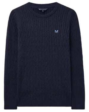 Hypoallergenic Yarn Crew Clothing Womens Crew Neck Heritage Cable Knit Jumper