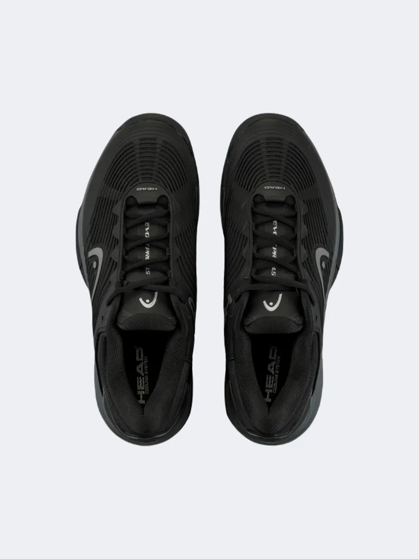 Head Revolt Pro Men Tennis Shoes Black/Dark Grey Compression Molded Midsole Mid Top
