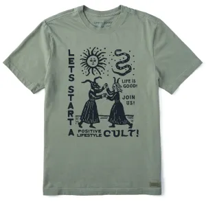 Fresh Outfit Quick-Drying Shirt Men's Let's Start a Cult Short Sleeve Crusher Tee