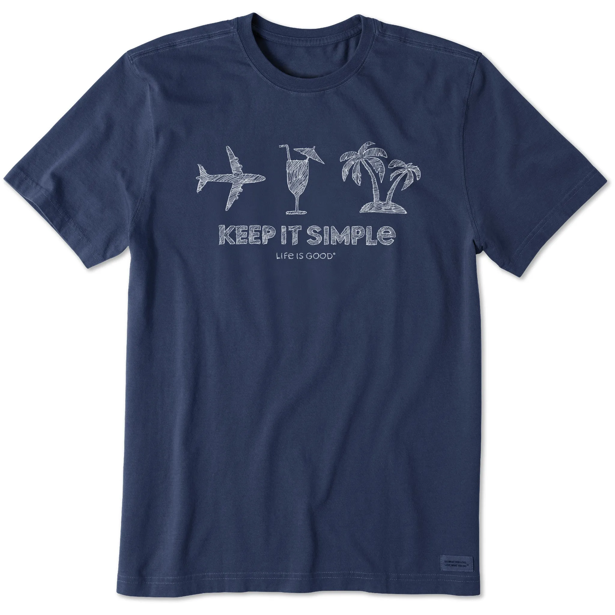 Elegant Men's Keep It Simple Travel Short Sleeve Tee