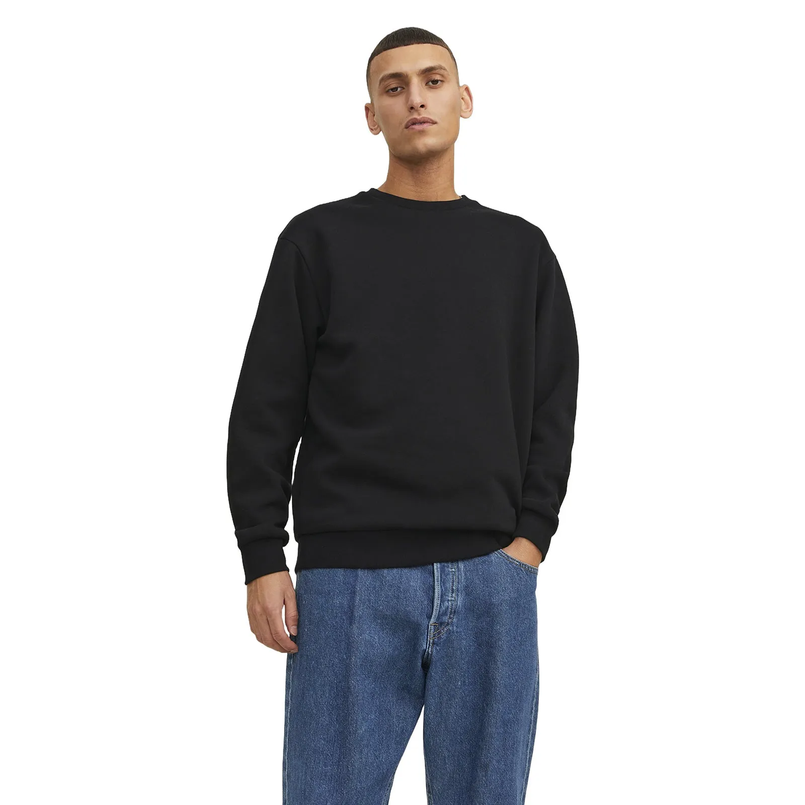 Jack & Jones Mens Bradley Sweat Crew Sweatshirt Chill Wearable