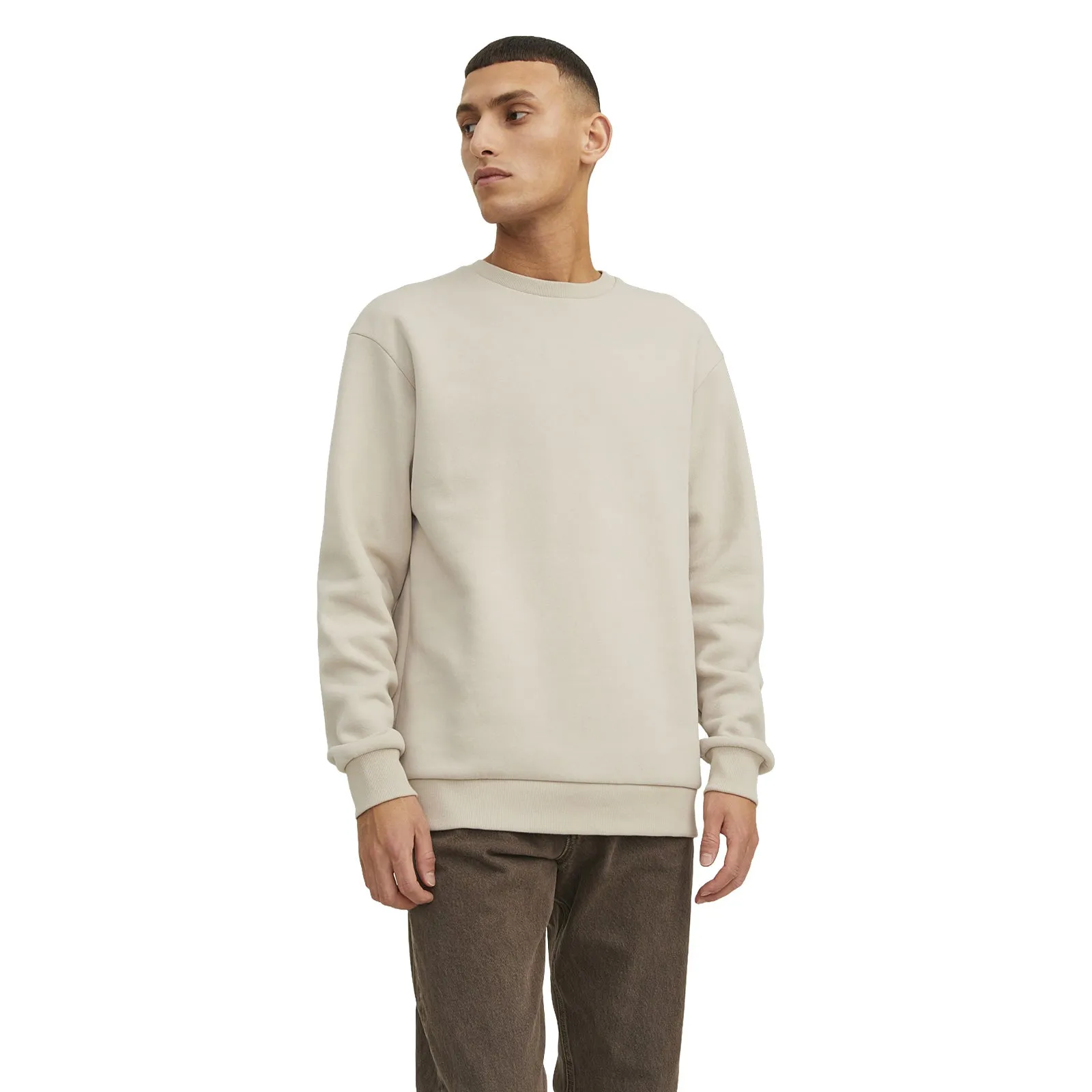 Jack & Jones Mens Bradley Sweat Crew Sweatshirt Essential Active Soft Wear