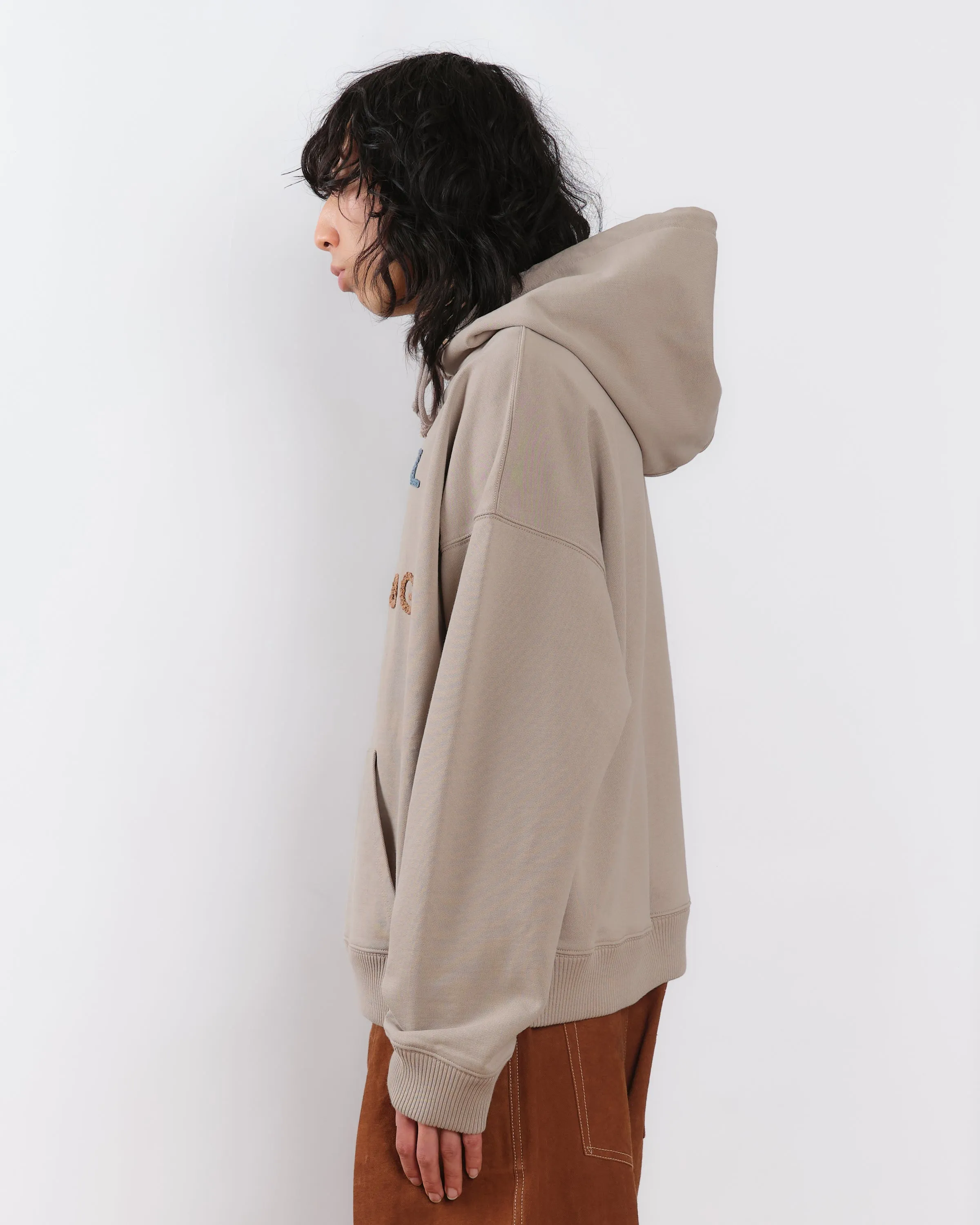 Geo Hoodie - Soft Grey Daily Relaxed