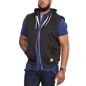 Comfy Layering Tassel accents D555 Mens Blake Big & Tall Kingsize Sleeveless Hoodie